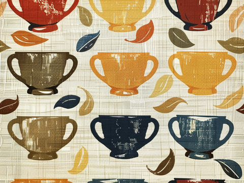 咖啡壁纸 花纹壁纸 卡通壁纸 壁纸