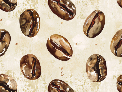 咖啡壁纸 花纹壁纸 卡通壁纸 壁纸