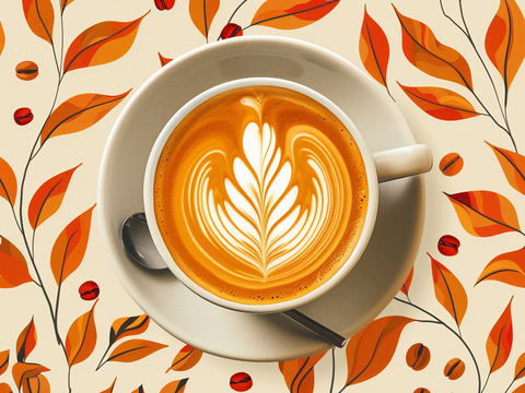 咖啡壁纸 花纹壁纸 卡通壁纸 壁纸