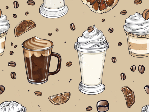 咖啡壁纸 花纹壁纸 卡通壁纸 壁纸