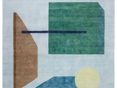 现代几何地毯  简约地毯 地毯 块毯 毛毯