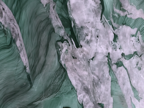 绿翡翠大理石 绿色大理石奢石 山水大理石