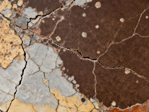 中式现代轻奢 深咖色奢石抽象艺术装饰画