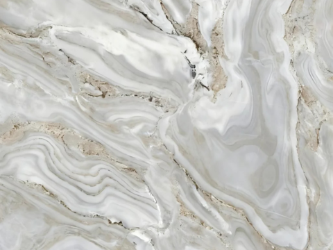 安第斯雪景大理石 白色山水大理石 白玉石 透光大理石