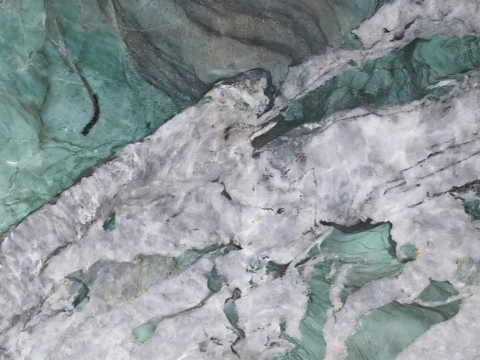 绿翡翠大理石 绿色大理石奢石 山水大理石