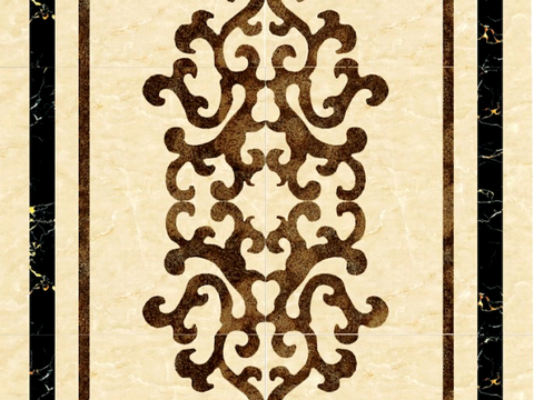 石材拼花 大理石拼花地面 瓷砖拼花 别墅庭院进门玄关地面拼花