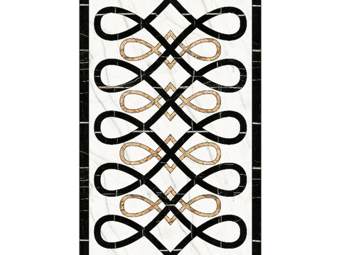 石材拼花 大理石拼花地面 瓷砖拼花 别墅庭院进门玄关地面拼花