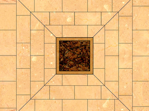 石材拼花 大理石拼花地面 瓷砖拼花 别墅庭院进门玄关地面拼花