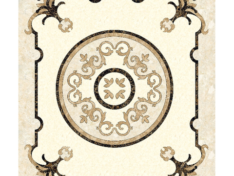 石材拼花 大理石拼花地面 瓷砖拼花 别墅庭院进门玄关地面拼花