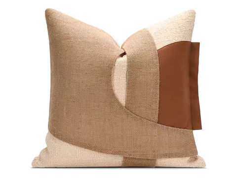 现代抱枕 枕头 布艺抱枕 拼接抱枕