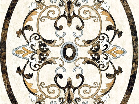 石材拼花 大理石拼花地面 瓷砖拼花 别墅庭院进门玄关地面拼花