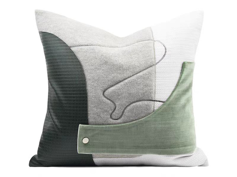 现代抱枕 枕头 印花抱枕 拼接抱枕