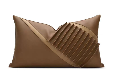 现代抱枕 枕头 印花抱枕 皮革抱枕