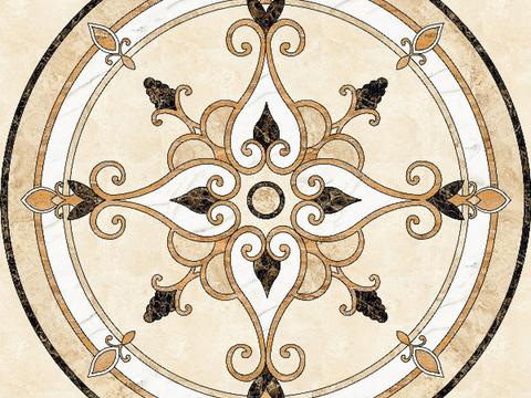 石材拼花 大理石拼花地面 瓷砖拼花 别墅庭院进门玄关地面拼花