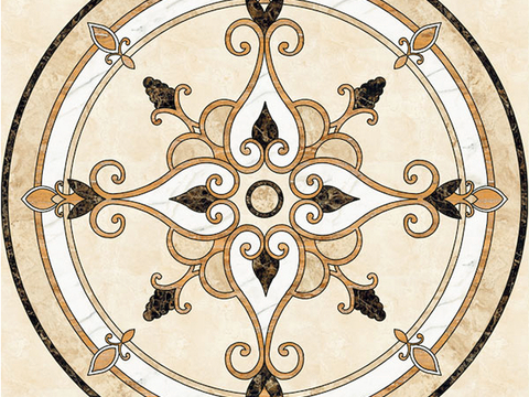 石材拼花 大理石拼花地面 瓷砖拼花 别墅庭院进门玄关地面拼花