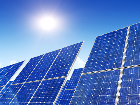  屋面太阳能光伏电板 光伏面板 发电设施 发电设备 