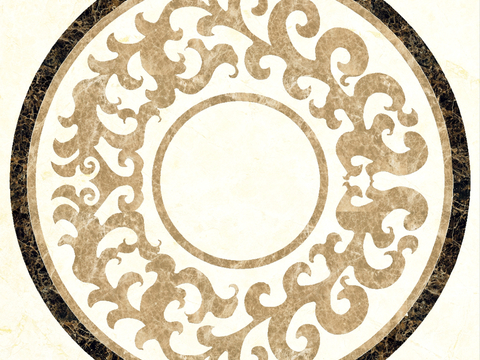 石材拼花 大理石拼花地面 瓷砖拼花 别墅庭院进门玄关地面拼花