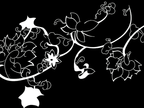  黑白凹凸 高光遮罩 通道 花纹纹理 装饰线条 纹理 墙绘图案 