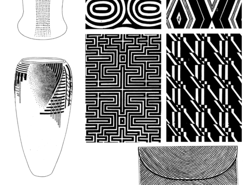  黑白凹凸 高光遮罩 通道 花纹纹理 装饰线条 纹理 墙绘图案 