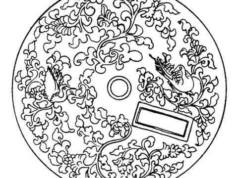  黑白凹凸 高光遮罩 通道 花纹纹理 装饰线条 纹理 墙绘图案 