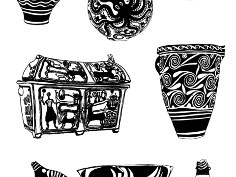  黑白凹凸 高光遮罩 通道 花纹纹理 装饰线条 纹理 墙绘图案 