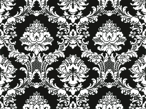  黑白凹凸 高光遮罩 通道 花纹纹理 装饰线条 纹理 墙绘图案 