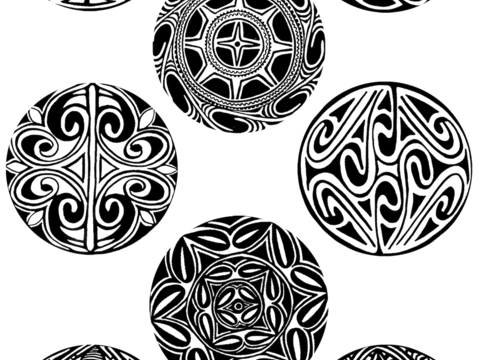  黑白凹凸 高光遮罩 通道 古典花纹 装饰线条 纹理 墙绘图案 