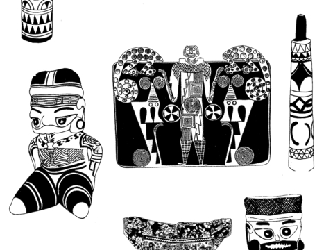  黑白凹凸 高光遮罩 通道 古典花纹 装饰线条 纹理 墙绘图案 