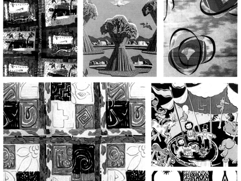  黑白凹凸 高光遮罩 通道 花纹纹理 装饰线条 纹理 墙绘图案 