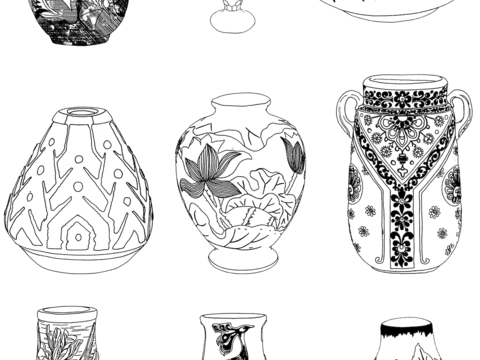  黑白凹凸 高光遮罩 通道 花纹纹理 装饰线条 纹理 墙绘图案 