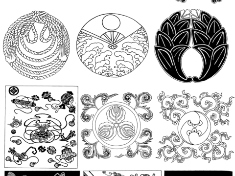 黑白凹凸 高光遮罩 通道 花纹纹理 装饰线条 纹理 墙绘图案