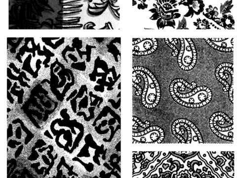  黑白凹凸 高光遮罩 通道 花纹纹理 装饰线条 纹理 墙绘图案 