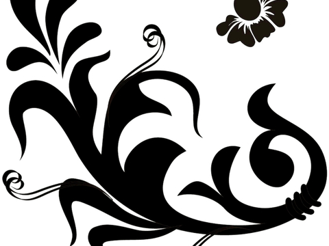  黑白凹凸 高光遮罩 通道 花纹纹理 装饰线条 纹理 墙绘图案 