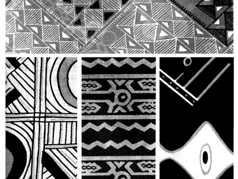  黑白凹凸 高光遮罩 通道 古典花纹 装饰线条 纹理 墙绘图案 