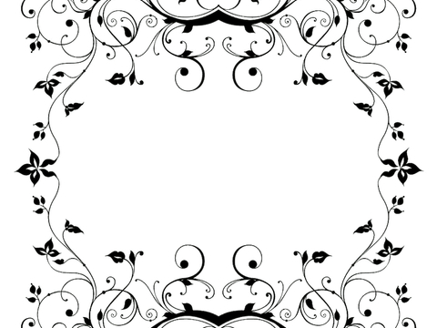  黑白凹凸 高光遮罩 通道 花纹纹理 装饰线条 纹理 墙绘图案 