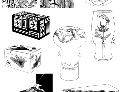 黑白凹凸 高光遮罩 通道 花纹纹理 装饰线条 纹理 墙绘图案