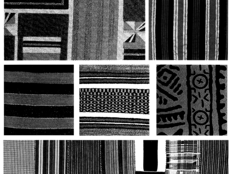  黑白凹凸 高光遮罩 通道 古典花纹 装饰线条 纹理 墙绘图案 