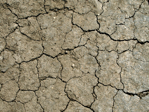 沙土地面 地表 土地 龟裂裂纹泥土农田