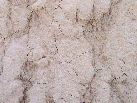  沙土地面 地表 土地 龟裂裂纹泥土农田 