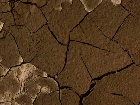  沙土地面 地表 土地 龟裂裂纹泥土农田 