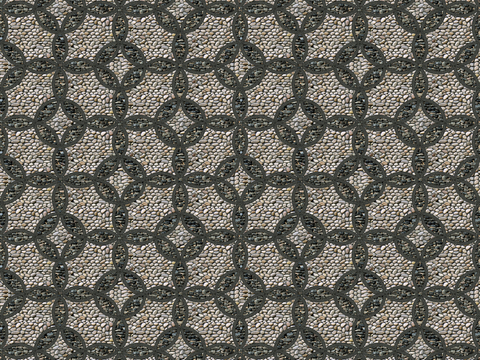 鹅卵石 石子 碎石 水洗石 彩色雨花石 瓦片灰瓦青瓦 花街砖