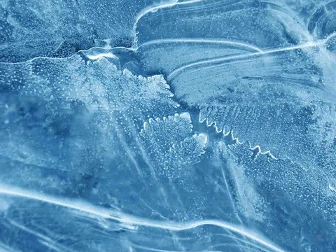  冰面 冰块 冰纹理冰雪 冰冻地面雪地冰霜 冰花冰纹玻璃 冰晶 