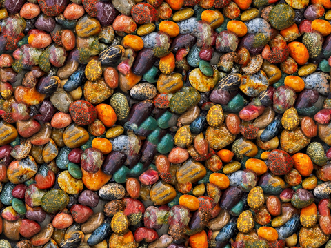 鹅卵石 石子 碎石 水洗石 彩色雨花石 瓦片灰瓦青瓦 花街砖