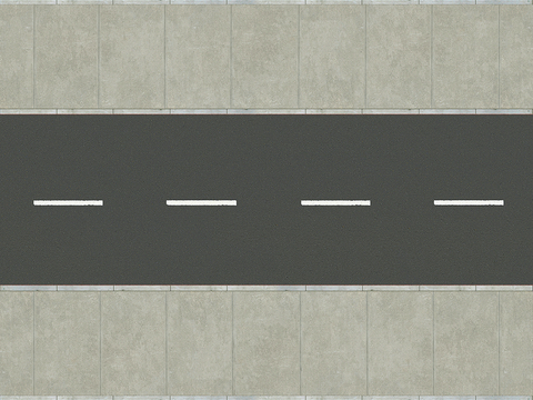 道路 沥青公路 马路 车道 人行道 水泥砖路面彩色地面 跑道