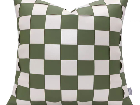 现代抱枕 枕头 印花抱枕 格纹抱枕