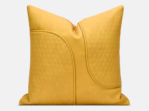 现代抱枕 枕头 印花抱枕 皮革抱枕