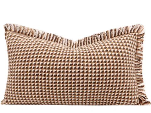 现代抱枕 枕头 印花抱枕 格纹抱枕