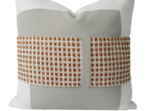  现代抱枕 枕头 印花抱枕  拼接抱枕 