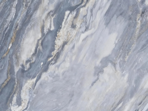 现代轻奢 蓝金沙岩板 蓝色大理石瓷砖岩板 山水大理石