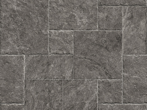 现代无缝青灰色意式莱姆石 仿古地砖贴图